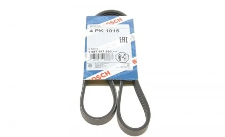 Ремінь генератора Renault Mascott 99-05/Iveco Daily 99-06/Mazda 323 89-96/MX-3 93-98 (4PK1015) BOSCH 1 987 947 860