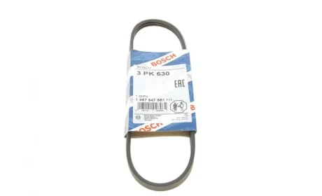Ремінь генератора Toyota Avensis/Carina/Celica/Corolla 1.6 -01 (3PK630) BOSCH 1 987 947 881