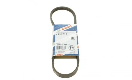 Ремень генератора Renault Logan/Dacia Sandero 1.4-1.6 04-/Daewoo Matiz 1.0 03- (4PK715) BOSCH 1 987 947 888