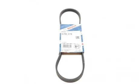 Ремінь генератора Renault Laguna/Espace 3.5 02-/Honda Civic 1.6 88-01 (4PK775) BOSCH 1 987 947 891