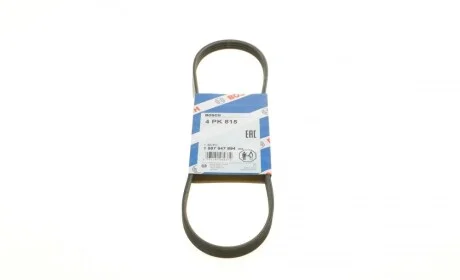 Ремінь генератора поліклиновий Nissan Primera 93-01/Peugeot 205/309 85-98/Hyundai Accent 1.1-1.6 95-10 (4PK815) BOSCH 1 987 947 894