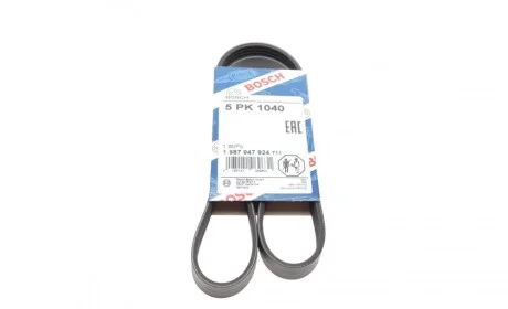 Ремень генератора Fiat Ducato 1.9D/TD 94-02 (5PK1040) BOSCH 1 987 947 924