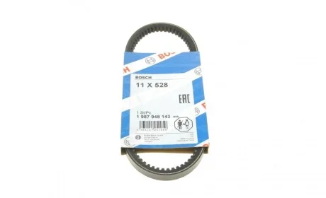 Ремінь генератора Audi A4/A6/VW Passat 1.8T 96-00 (11x528) BOSCH 1 987 948 143