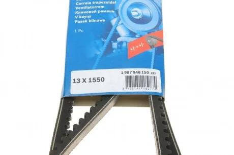 Ремень генератора Volvo NL 89-95/MB MK/NG -96 (13x1550) BOSCH 1 987 948 150
