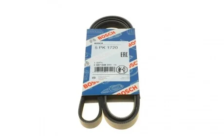Ремінь генератора MB A-class (W168) 01-04/Vaneo 1.7CDI 02-05 (5PK1720) BOSCH 1 987 948 311