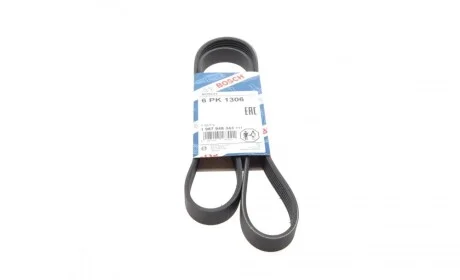 Ремень генератора Fiat Doblo 1.3D Multijet/1.3JTD/Ford Focus 1.8/2.0 04- (6PK1306) BOSCH 1 987 948 343
