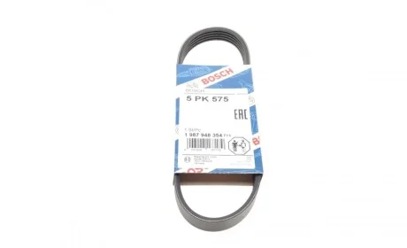 Ремінь генератора Ford Mondeo I/II 1.8TD 93-00 (5PK575) BOSCH 1 987 948 354