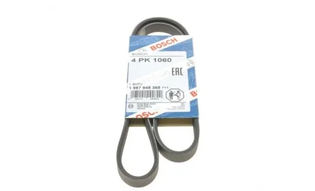 Ремінь генератора Hyundai H-1 2.5 TD/CRDi 97-07/Nissan Micra/Note 1.2/1.4 03-13 (4PK1060) BOSCH 1 987 948 365
