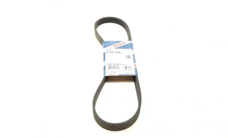 Ремінь генератора Fiat Punto 1.7TD 94-99/Honda Accord 2.0/2.3i 93-03 (6PK940) BOSCH 1 987 948 434
