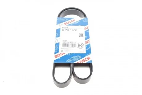 Ремень генератора Renault Kangoo/Logan/Scenic/1.5 dCi/1.6 03-/Mazda 3/CX-3 1.5/1.8D 15- (6PK1200) BOSCH 1 987 948 435