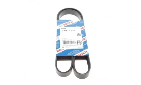 Ремінь генератора Fiat Punto/Opel Combo 1.3 CDTI 05- (6PK1318) BOSCH 1 987 948 498
