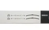 Щетки стеклоочистителя (625/425mm) Fiat Сroma Aerotwin (бескаркасная) BOSCH 3 397 007 094 (фото 4)