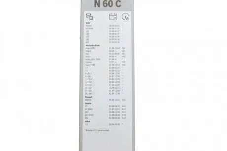 Щітка склоочисника (600mm) Daf/Iveco/Man/MB/Renault Trucks/Scania/Volvo BOSCH 3 397 015 408