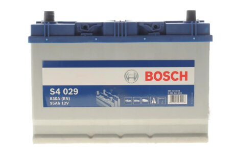 Акумулятор 12В/95Аг/830А/20,23кг BOSCH DSC_0 092 S40 290 (фото 1)