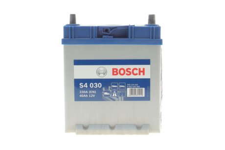 Акумулятор 12В/40Аг/330А/9,74кг BOSCH DSC_0 092 S40 300