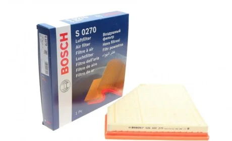 Фильтр воздушный BMW 1 (F20/F21)/2 (F22/F87)/3 (F30/F80/F31)/4 (F32/F82/(F33/F83) 2.0/2.0H/3.0 15- BOSCH F 026 400 270