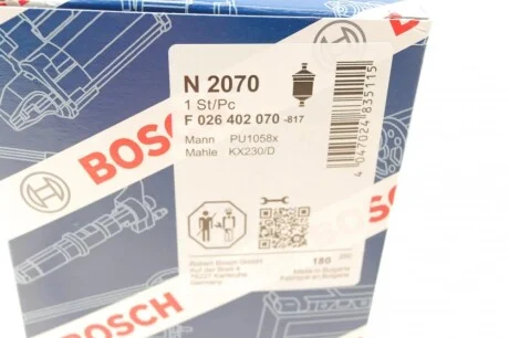 Фильтр топливный Renault Midlum/Premium/Volvo FE/FL 06- BOSCH F 026 402 070