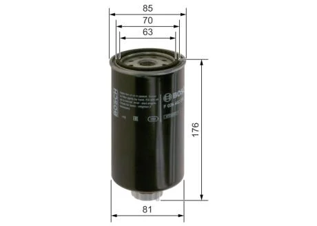Паливний фільтр BOSCH F026402270