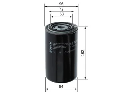 Фильтр топлива BOSCH F026402790