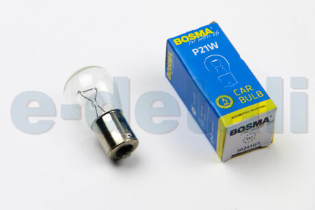 Автолампа BA15S 24V 21W P21W в коробці 1шт BOSMA 0447S