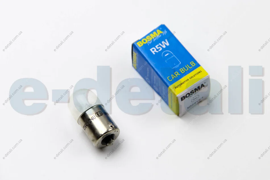 Автолампа BA15S 24V 5W R5W в коробці 1шт BOSMA 0515S (фото 1)