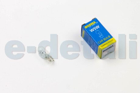 Автолампа T10 24V 5W W5W в коробці 1шт BOSMA 0843S