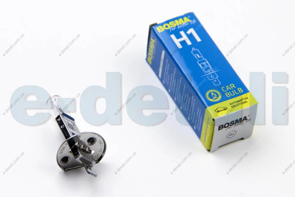 Автолампа H1 12V 55W P14,5S BOSMA 1192 (фото 1)