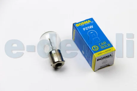 Автолампа BA15S 12V 21W P21W в коробке 1шт BOSMA 1529S