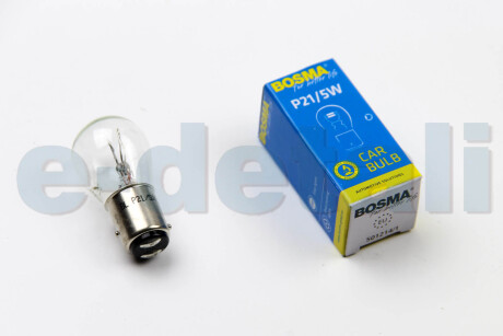 Автолампа BAY15D 12V 21/5W P21/5W в коробці 1шт BOSMA 1574S