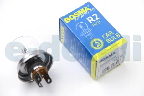 Автолампа P45T 12V 75/70W BOSMA 3516