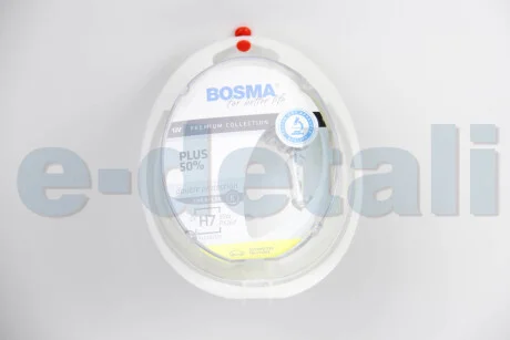 Автолампа H7 PLUS 50% 12V 55W PX26D Упаковка 2шт BOSMA 4063