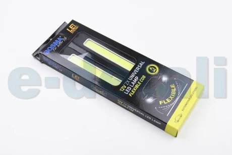 ДХО 12V 1xCOB LED ULL Гнучкий 260/33MM WIDE WHITE к-т (2 шт) BOSMA 5134