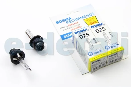 Лампа ксенонова D2S XENON 85V 35W P32D-2 4300K (2 шт) BOSMA 6791D