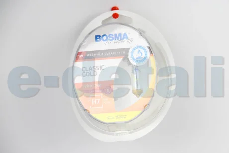Автолампа H7 CLASSIC GOLD 12V 55W PX26D Упаковка 2шт BOSMA 8924