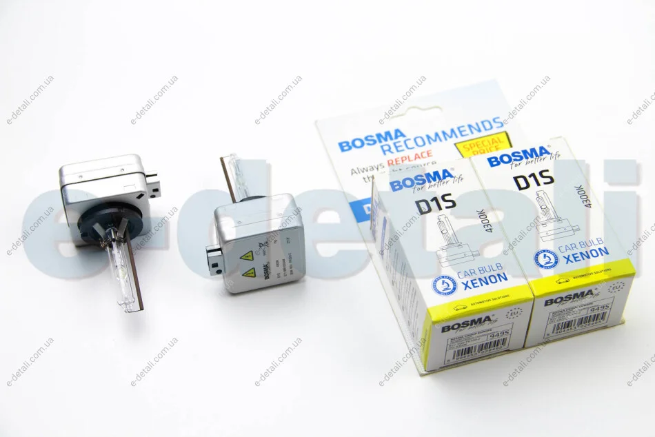 Лампа ксенонова D1S XENON 85V 35W PK32D-2 4300K (2 шт) BOSMA 9495D (фото 1)