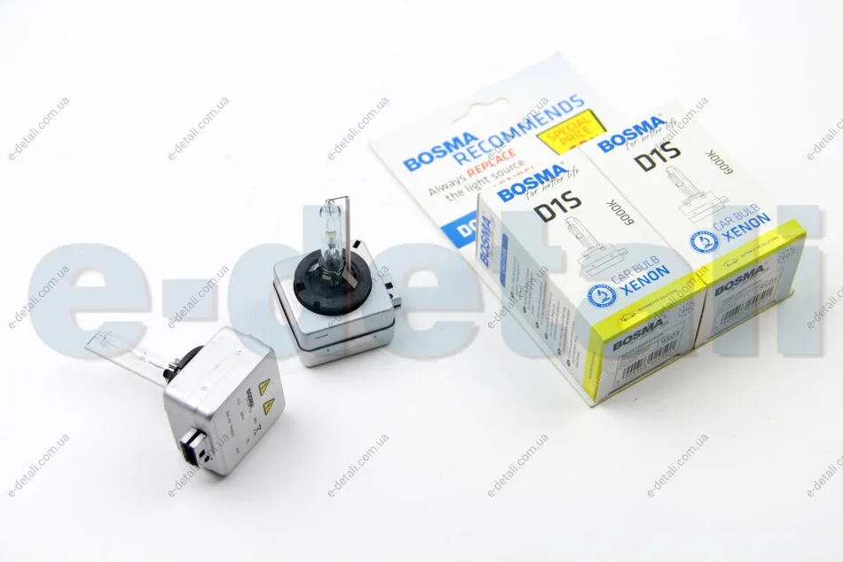 Лампа ксенонова D1S XENON 85V 35W PK32D-2 6000K (2 шт) BOSMA 9501D (фото 1)