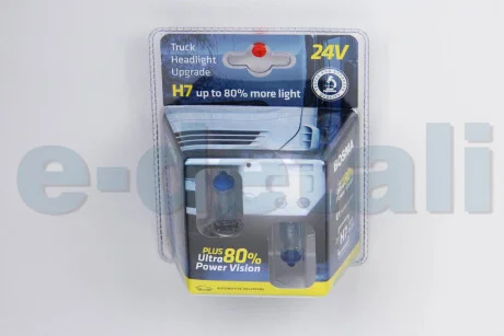 Автолампа H7 PLUS 80% 24V 70W PX26D Упаковка 2шт BOSMA 9730