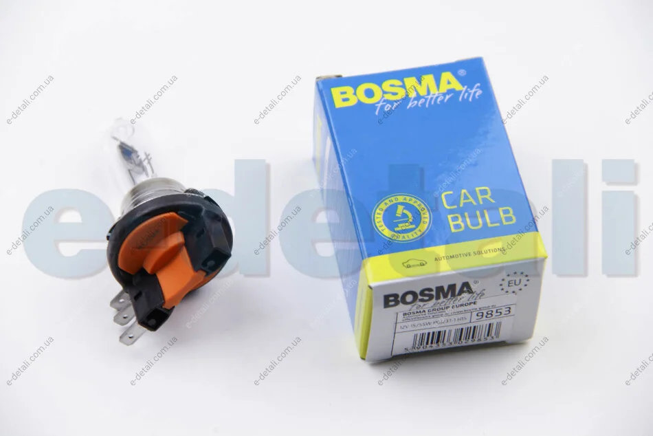 Автолампа H15 12V 55W/15W PGJ23t-1 BOSMA 9853 (фото 1)