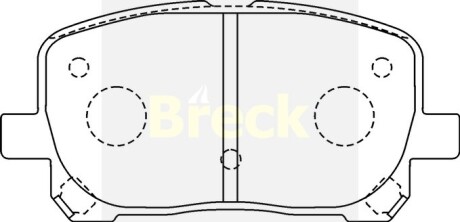 Тормозные колодки, дисковые BRECK 238360070100