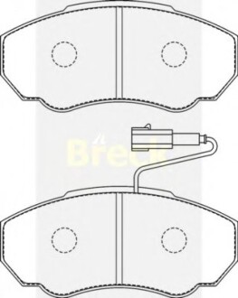Гальмівні колодки, дискові BRECK 239170070310