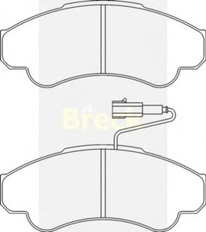Тормозные колодки, дисковые BRECK 239190070310