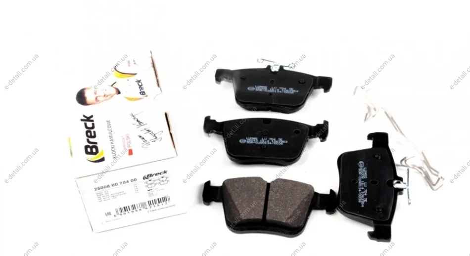 Колодки тормозные (задние) VW Golf/Touran 1.0-2.0 TDI 12- BRECK 250080070400 (фото 1)
