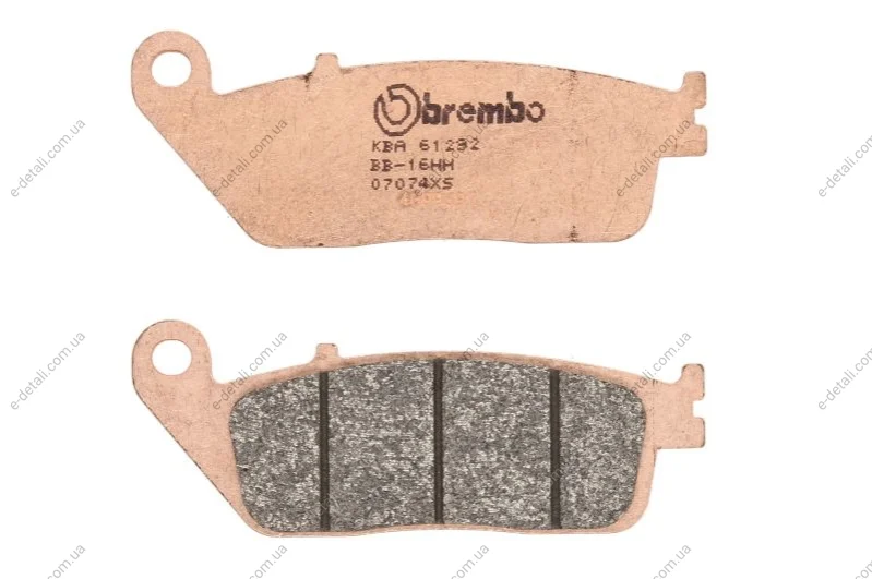 Гальмівна колодка (диск) BREMBO 07074XS (фото 1)