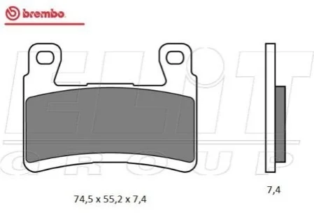 Гальмівні колодки BREMBO 07KA29SA (фото 1)