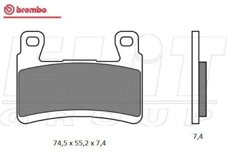Тормозные колодки BREMBO 07KA29SA