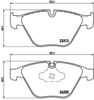 Гальмівні колодки, дискові BREMBO P06055