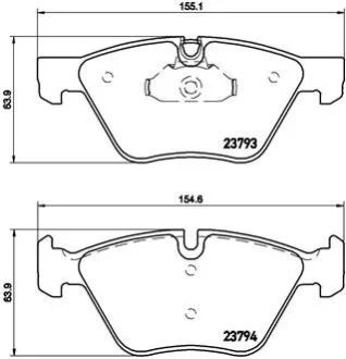 Гальмівні колодки, дискові BREMBO P06057