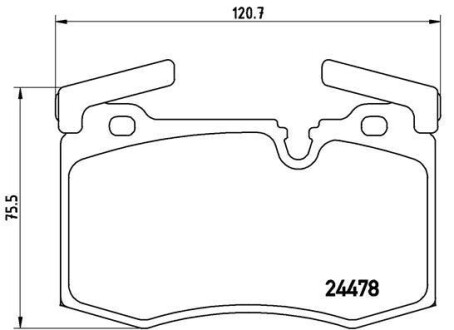 Гальмівні колодки, дискові BREMBO P06 068