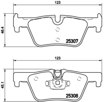Тормозные колодки, тюнинг BREMBO P06071X