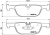 Комплект гальмівних колодок з 4 шт. дисків BREMBO P06 072 (фото 1)